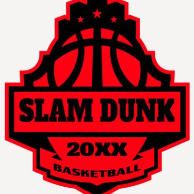 SLAM DUNK Basketball Logo Template Thumbnail