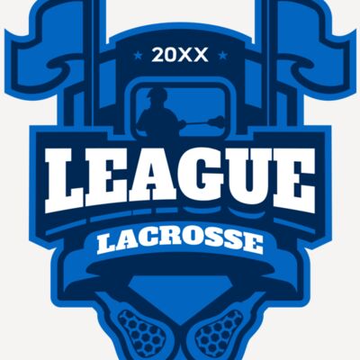 League Lacrosse Logo Template Thumbnail