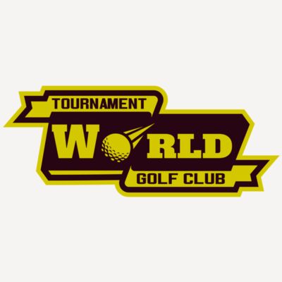 World Tournament Golf club logo template Thumbnail