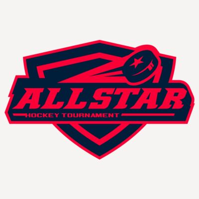 All Star Hockey Tournament logo template Thumbnail