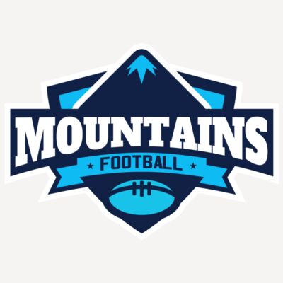 Mountains Football logo template Thumbnail