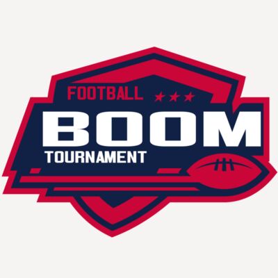 Boom Tournament Football logo template Thumbnail