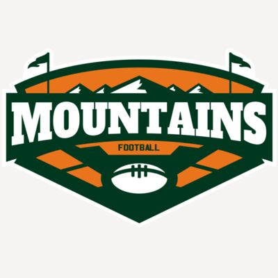 Mountains Football logo template 02 Thumbnail