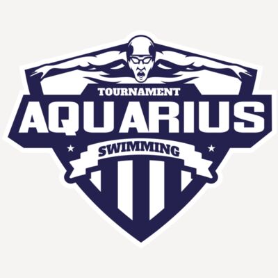 Aquarius Swimming Tournament logo template Thumbnail