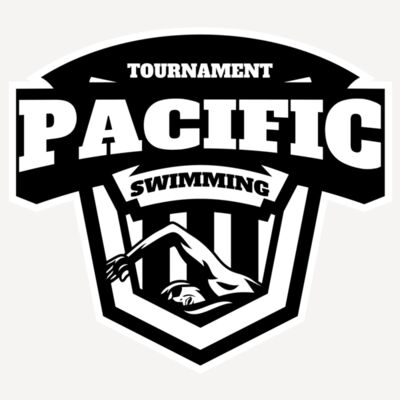 Pacific Swimming Tournament logo template Thumbnail