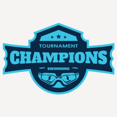 Champions Tournament Swimming logo template Thumbnail